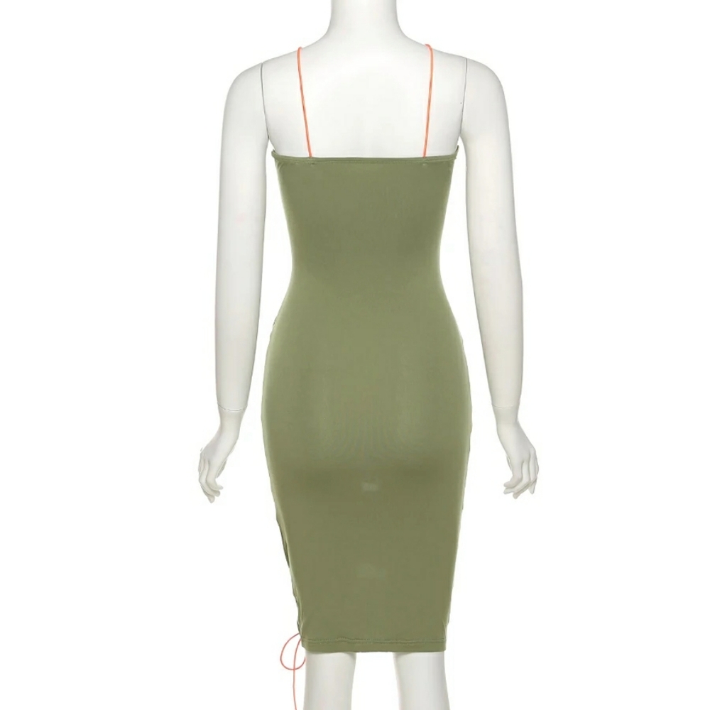 💋DRAWSTRING ROPE HOLLOW-OUT DRESS!!! - Picture 5 of 15